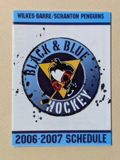 2006-07 Wilkes-Barre/Scranton Penguins Hockey Pocket Schedule AHL 🏒🥅
