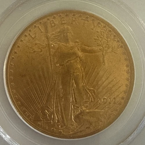1911-S $20 Gold Saint-Gaudens Double Eagle – PCGS MS64