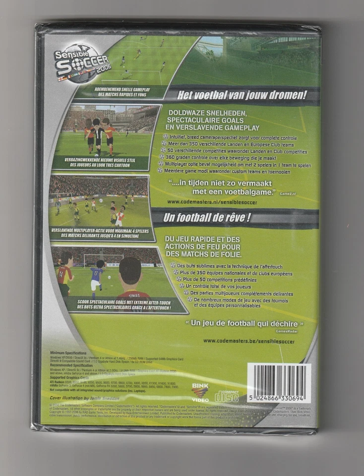 SENSIBLE SOCCER 2006 - CODEMASTERS 2006 - JEU PC NEUF - Photo 2/2