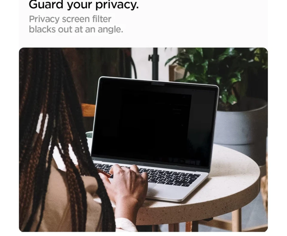 Spigen Privacy Screen Protector [SafeView] For Macbook Air 13.6/14 in M4 M3 M2 - Image 3 of 4