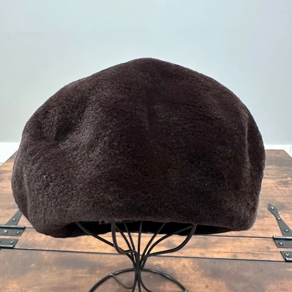 Jacques Ferber берет шляпа темно коричневый искусственного меха с подкладкой зимние теплые - Изображение 3 из 4
