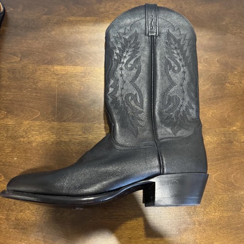 Stivali da cowboy da uomo Nocona Imperial NB2005 in pelle nera 8,5 made in Mexico vintage - Foto 6 di 19
