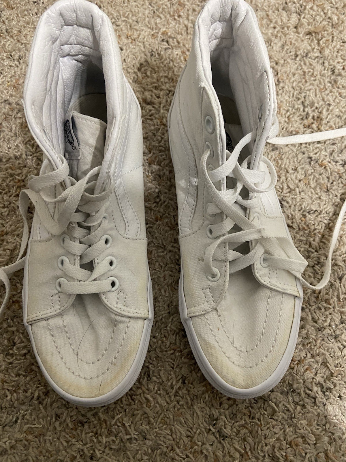 SAOLA VANS top alto bianco taglia 5 uomo donna 7 5