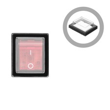 15Pcs Durable Push Button Covers Emergency Protector Rocker Switch Lid Black