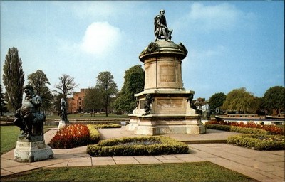 Stratford upon Avon Warwickshire Co England Gower Shakespeare Memorial postcard