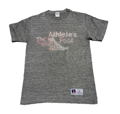 Vintage The Athletes Foot T-shirt XS/S Russell Tri Blend Single Stitch Wing Foot