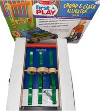 Melissa & Doug First Play Chomp & Clack Alligator Push Toy Engraved “ George ”