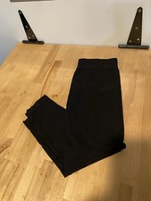 Elle Women  s Black Mid Rise Pull On Stretch Soft Comfort Skinny Ankle Pants S