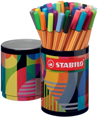 45 STABILO Fineliner point 88, 45er Metallrunddose ARTY