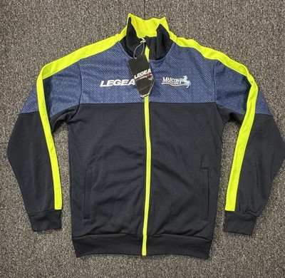 Marconi Stallions Track Jacket Youth Large Blue Fluro Training Legea NWT