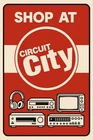 Circuit City Electronics Audio Video Store Advertising Vintage Style Metal Sign