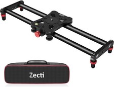 Precision Camera Slider 16" - Adjustable Carbon Fiber Track for Smooth Shooting