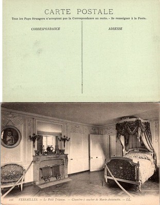 Postcard Versailles Le Petit Trianon Marie-Antoinette Bedroom