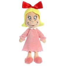 Aurora Medium Multicolor Dr. Seuss 12" Cindy Lou Who Whimsical Stuffed Animal