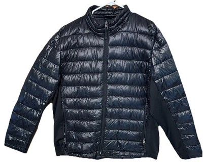 Guess Lightweight Puffer Jacket w/ Side Panels Size XXL  Unisex Men Woman Black