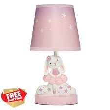 Bedtime Originals Bunny Stars Pink Nursery Lamp