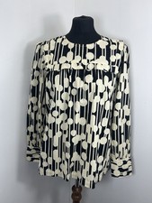 Image of Regatta Orla Kiely Bib Collar Cotton Blouse Long Sleeve Women’s Size 8 NEW