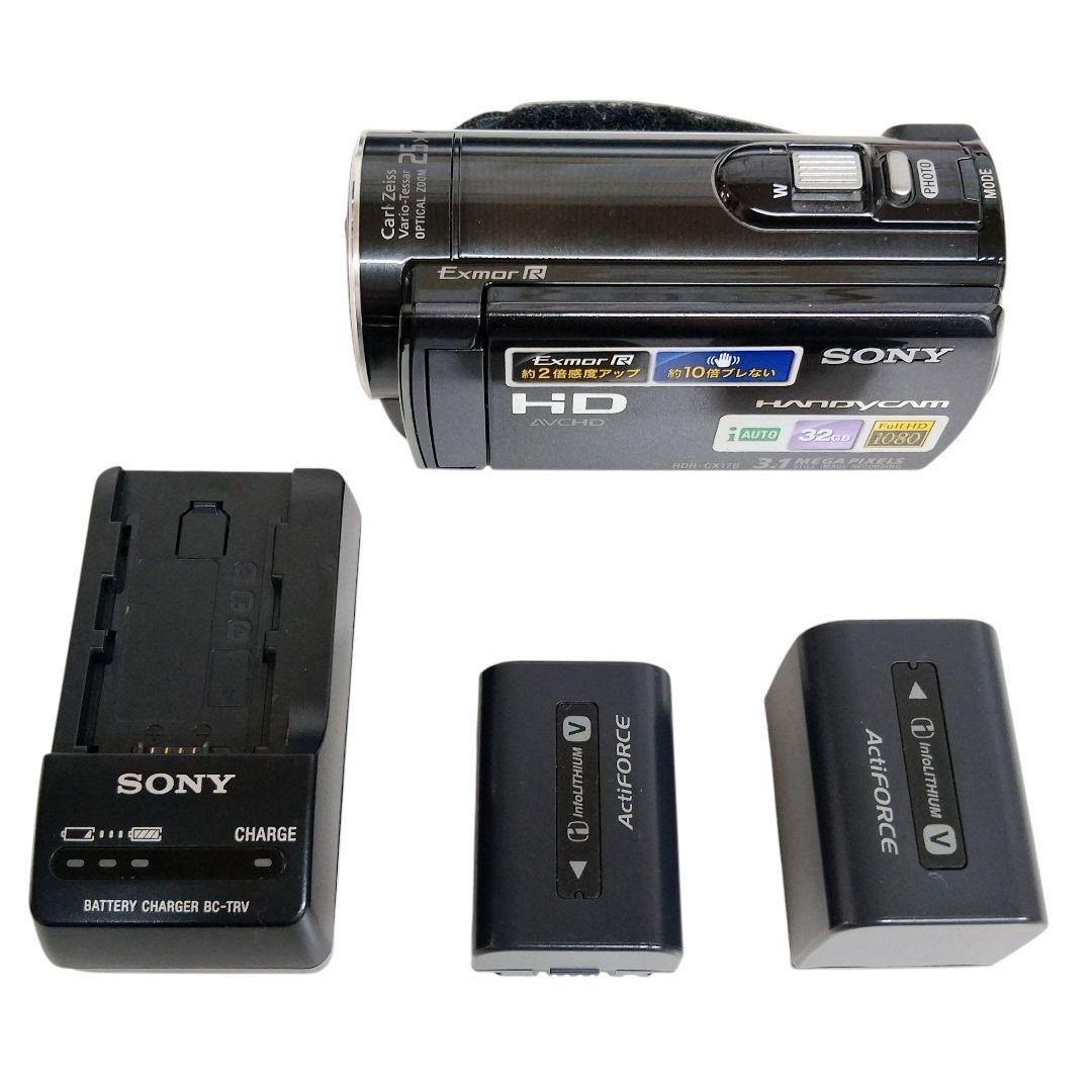 Sony HDR-CX170 HD Handycam Camcorder 32GB 25x Zoom Black
