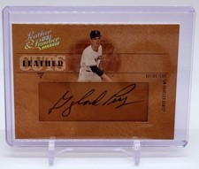 2005 Donruss Leather & Lumber Gaylord Perry Cuts Auto Autograph #’d/128 Giants