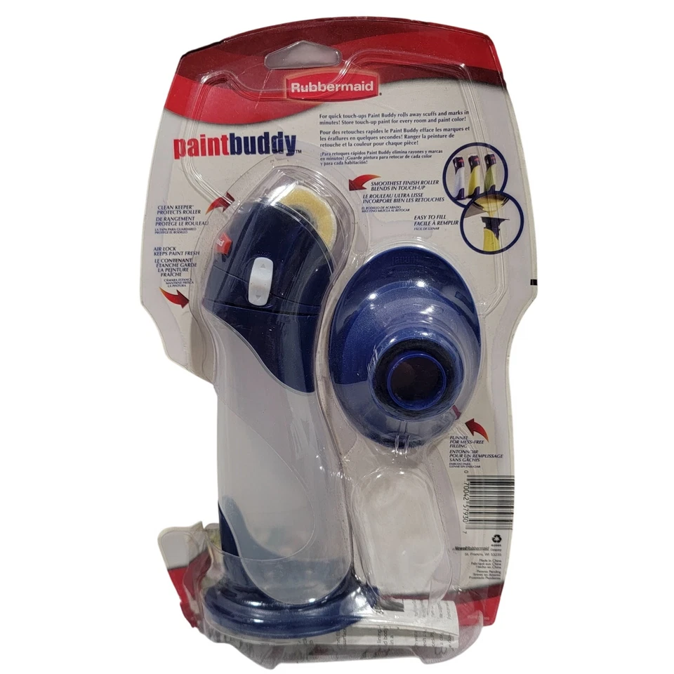 Rubbermaid Paint Buddy Herramienta de Retoque Rápido Fácil Rodillo de Espuma Almacenamiento Hogar Reparación Foto 2 de 4