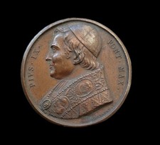 VATICAN , Medaille , Pie IX, Bronze