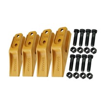 4X Fit for Skid Steer Mini Ex Bucket Uniteeth Trenching Bucket Teeth w/ Hardware