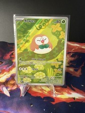 Carta Pokemon TCG Rowlet 090/088 illustrazione rara fiamme fantasma ME02 quasi nuova
