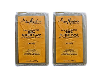 2x Shea Feuchtigkeit rohe Sheabutter Seife mit Weihrauch und Myrrhe 8oz