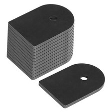 12 Pcs Weld-On Shock Mount Tabs, 3" Height, 3/8" Hole, Flat Chassis Brackets,