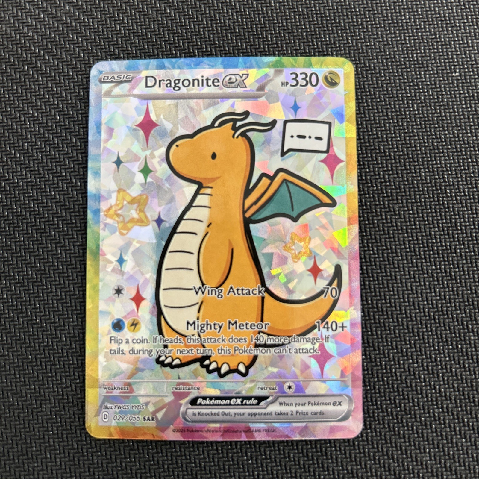 Pokemon Dragonite Special Doujin Art Starry Holo Card
