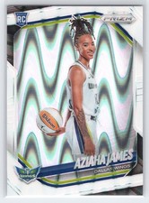 Aziaha James - 2025 Prizm WNBA - White Seismic #141 - Rookie - Dallas Wings
