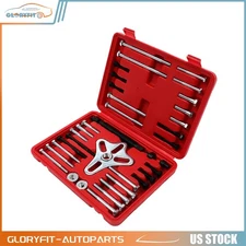 New 46Pcs Harmonic Balancer Gear Puller Steering Wheel Kit Pulley Yoke Crank