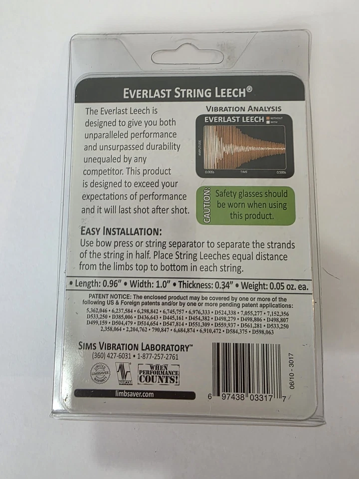 LimbSaver Everlast String Leech 3317 Bow String Dampeners Archery Black (2 Pack) - Image 3 of 3