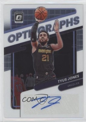 2021-22 Panini Donruss Optic Opti-Graphs 76/99 Tyus Jones #OG-TJN Auto u5y