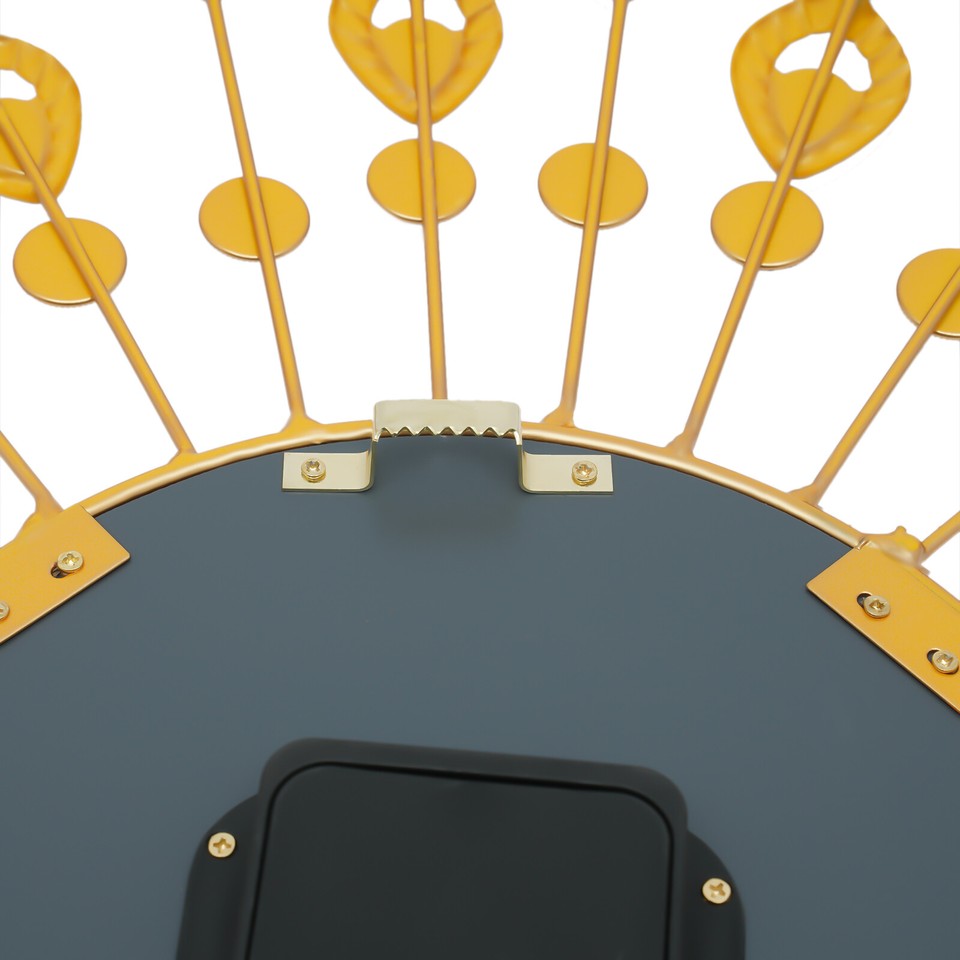 Large Luxury Crystal Peacock Wall Clock Metal Wall Watch Living Room