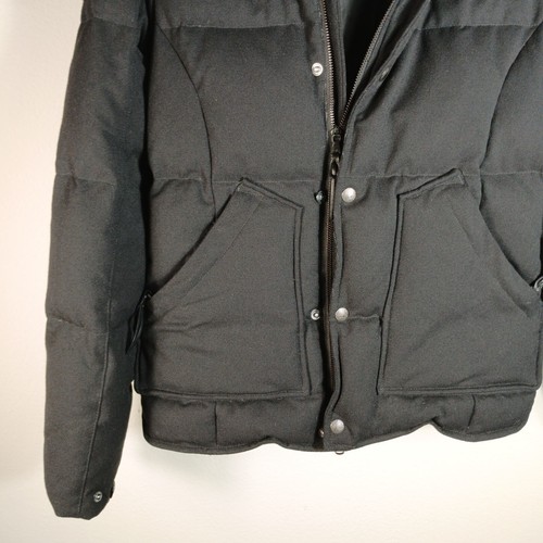 Ralph Lauren RLX Jacke Damen klein schwarz Daunen Puffer Kapuze Wolle Shell Skimantel - Bild 3 von 22