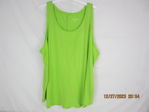 Ava& Viv Women's Plus Size Green Tank Top Shirt XL - Picture 11 of 14