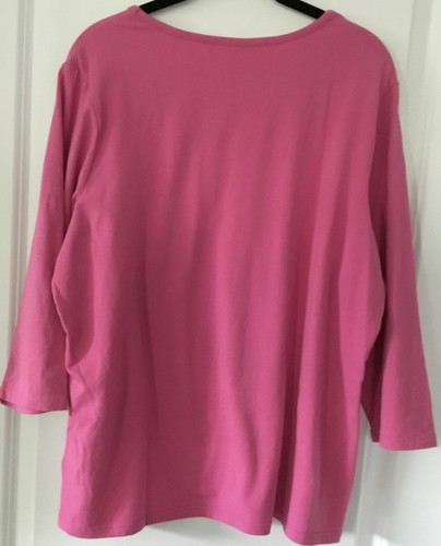 Denim & Co. 3/4 Sleeve Knit Top in Size Large - Picture 3 of 3
