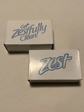 Vintage ZEST Soap Bar Lot 2 Old Stock NIB 4 Oz Deodorant Beauty Zestfully Clean!