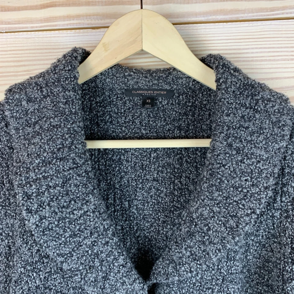 Classiques Entier Cárdigan Suéter Mujer XS Lana Mármol Cachemira Gris Foto 2 de 4