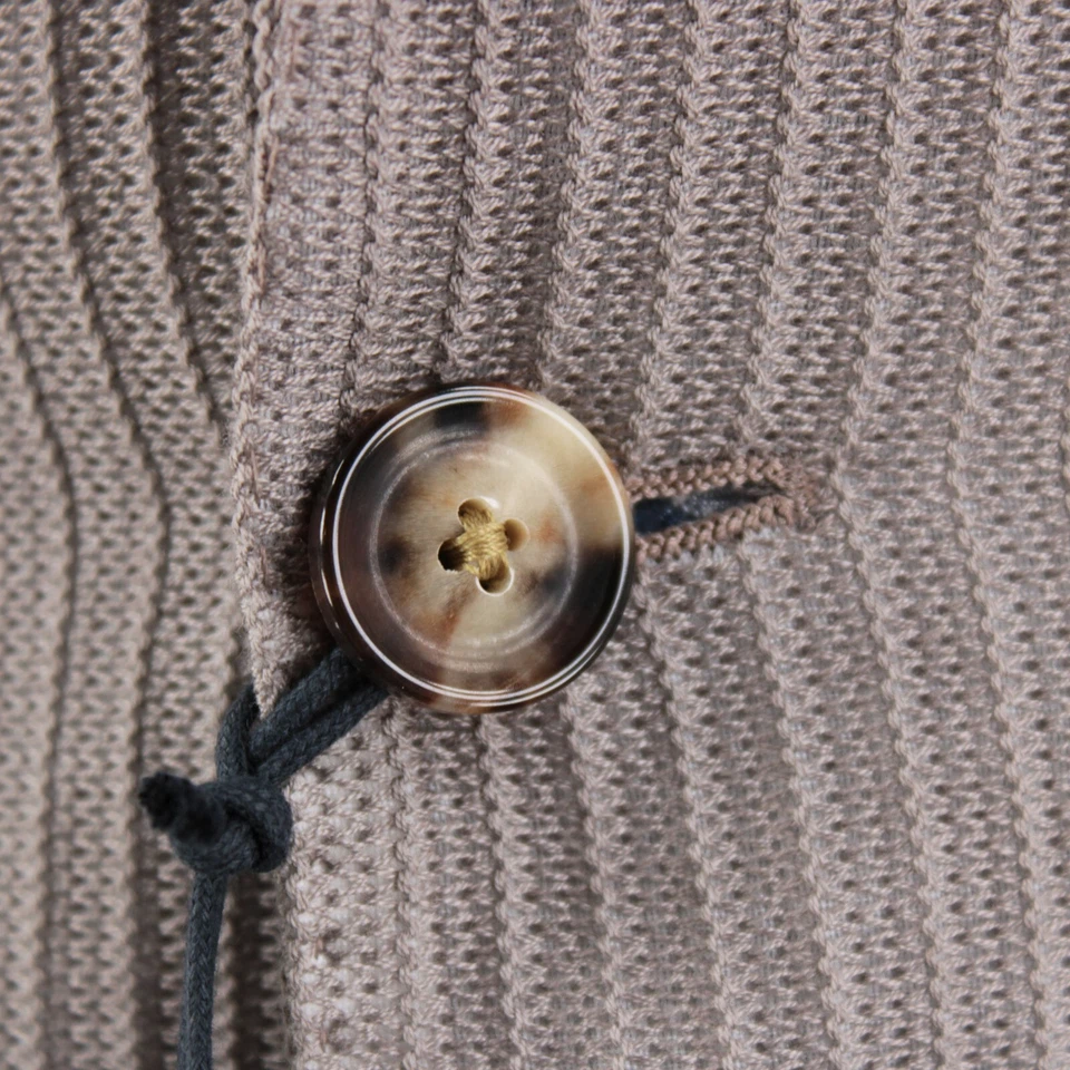 Lardini новый с Ярлыками 100% хлопок LIKENIT спортивное пальто размер 50R (40R США) в серовато-коричневый - Изображение 2 из 4