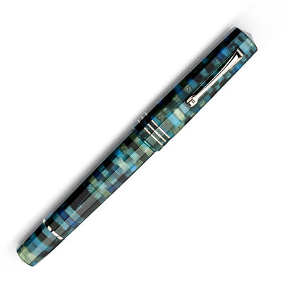 Leonardo Dodici Fountain Pen in Mosaico with Silver Trim - Medium Point -NEW