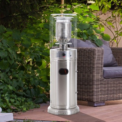 Outsunny 11KW Electric Patio Heater w Stainless Steel, Freestanding 11kW Gas