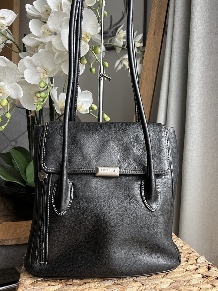 Fiorelli Shoulder Bag Black Leather Handbag eBay