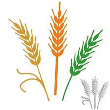 Straw Metal Cutting Dies, Flower Leaves Die Cuts for Scrapbooking DIY Album C...