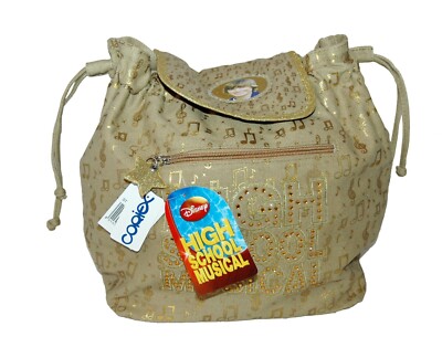 HIGH SCHOOL MUSICAL Disney HSM kleiner Rucksack aus weicher Leinwand Gold- & Golddruck