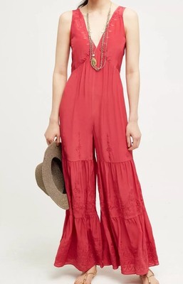 silk wide leg jumpsuit