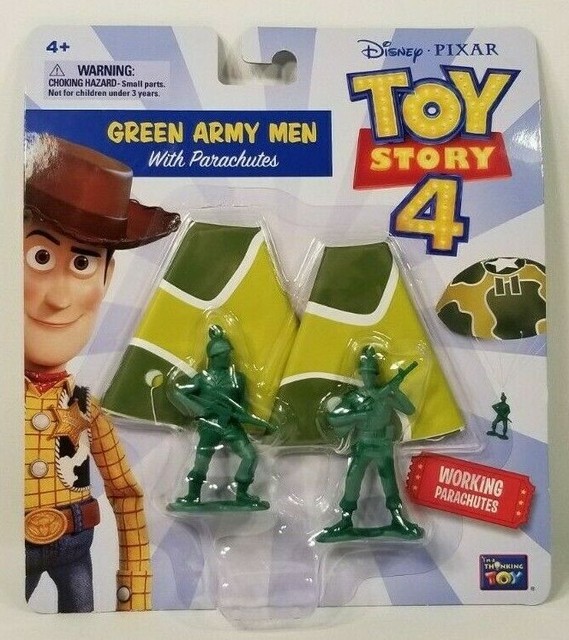 Toy Story 4 Green Army Men With Parachutes Action Figures By Disney