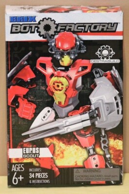 Brix ''Bot Factory Eurus Scout Destra Build'' Figure 34 Pc Building Set New n Box 