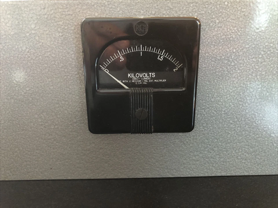 Voltímetro Voltímetro Corriente Continua Kilovoltios RCA Perfecto Estado de Funcionamiento Foto 3 de 4